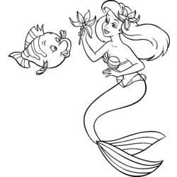 Coloriage et dessin Sirène à imprimer