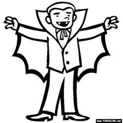 Coloriage et dessin Vampire à imprimer