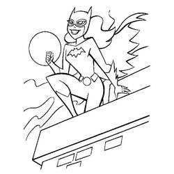 Coloriage et dessin Batgirl à imprimer
