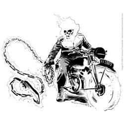 Coloriage et dessin Ghost Rider à imprimer