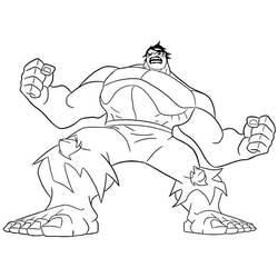 Coloriage et dessin Hulk à imprimer