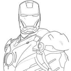 Coloriage et dessin Iron Man à imprimer