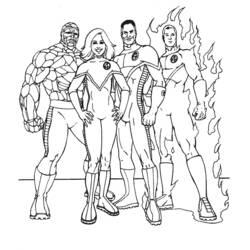 Coloriage et dessin Mr. Fantastique à imprimer