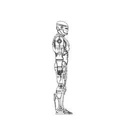 Coloriage et dessin Robocop à imprimer