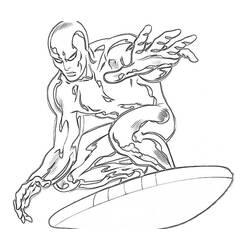 Coloriage et dessin Surfeur d'Argent à imprimer