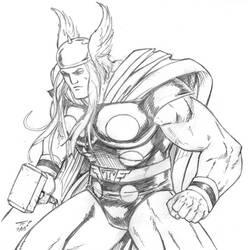 Coloriage et dessin Thor à imprimer