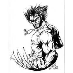 Coloriage et dessin Wolverine à imprimer