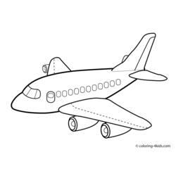 Coloriage et dessin Avion à imprimer
