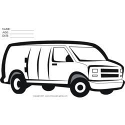 Coloriage et dessin Camionnette à imprimer