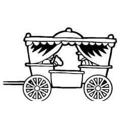Coloriage et dessin Carrosse à imprimer