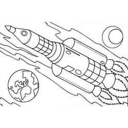 Coloriage et dessin Fusée à imprimer