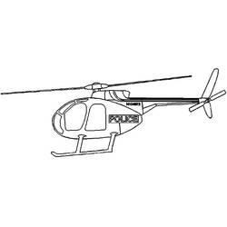 Coloriage et dessin Helicoptère à imprimer