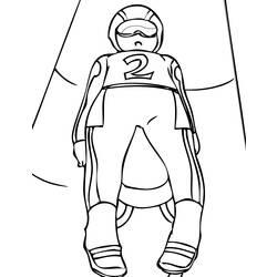 Coloriage et dessin Luge à imprimer