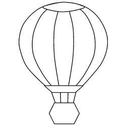 Coloriage et dessin Montgolfière à imprimer