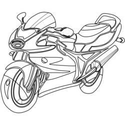 Coloriage et dessin Moto à imprimer