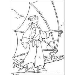Coloriage et dessin Planche à voile à imprimer