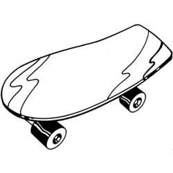 Coloriage et dessin Skateboard / Planche à roulette à imprimer