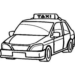 Coloriage et dessin Taxi à imprimer