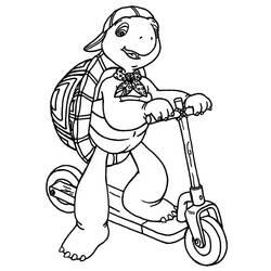 Coloriage et dessin Trottinette à imprimer