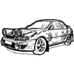 Coloriage et dessin Voiture de course à imprimer