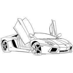 Coloriage et dessin Voiture sport / tuning à imprimer