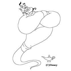 Coloriage et dessin Aladdin à imprimer