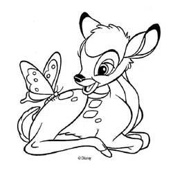 Coloriage et dessin Bambi à imprimer