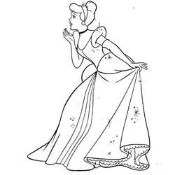 Coloriage et dessin Cendrillon à imprimer