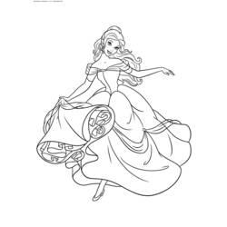 Coloriage et dessin La Belle et la Bête à imprimer