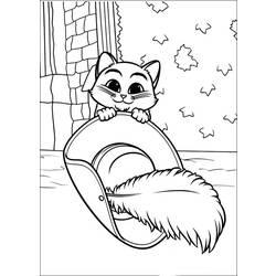 Coloriage et dessin Le Chat potté à imprimer
