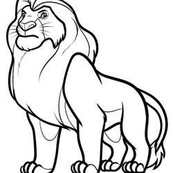 Coloriage et dessin Le Roi Lion à imprimer