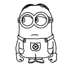 Coloriage et dessin Minions à imprimer