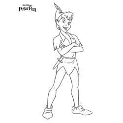 Coloriage et dessin Peter Pan à imprimer