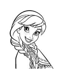 Coloriage et dessin Reine des Neiges à imprimer
