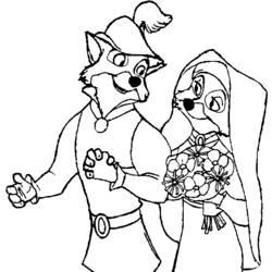 Coloriage et dessin Robin des Bois à imprimer