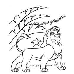 Coloriage et dessin Simba à imprimer