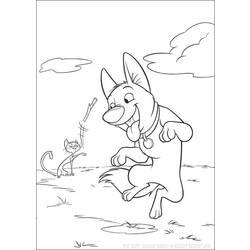 Coloriage et dessin Volt, star malgré lui à imprimer