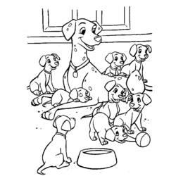 Coloriage et dessin Chiot à imprimer