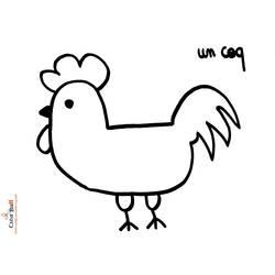 Coloriage et dessin Coq à imprimer