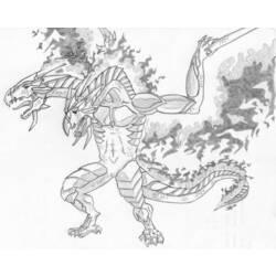 Coloriage et dessin Dragon à imprimer