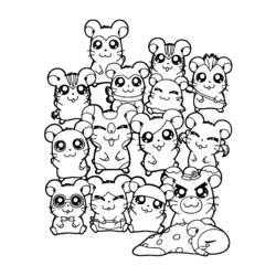 Coloriage et dessin Hamster à imprimer