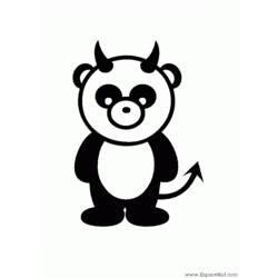 Coloriage et dessin Panda à imprimer