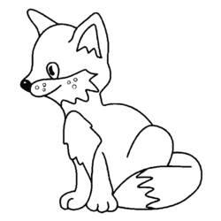 Coloriage et dessin Renard à imprimer