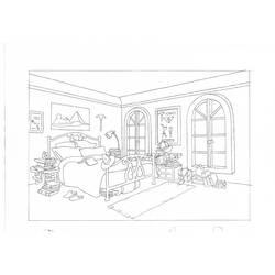 Coloriage et dessin Chambre à imprimer