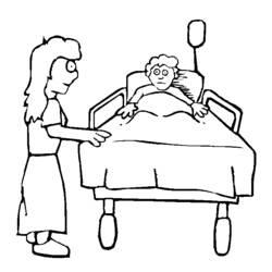 Coloriage et dessin Hôpital à imprimer
