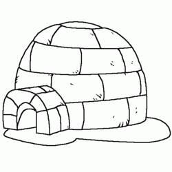 Coloriage et dessin Igloo à imprimer