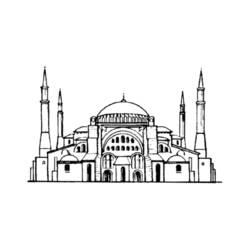 Coloriage et dessin Mosquée à imprimer