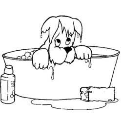 Coloriage et dessin Salle de bain à imprimer