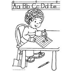 Coloriage et dessin Salle de Classe à imprimer