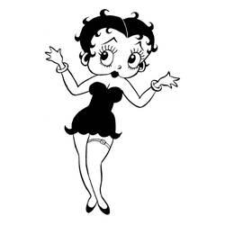 Coloriage et dessin Betty Boop à imprimer